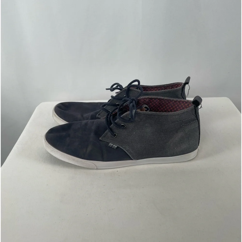 Ben Sherman Bristol Chukka High Top Canvas Sneaker in Navy‎ Size 11